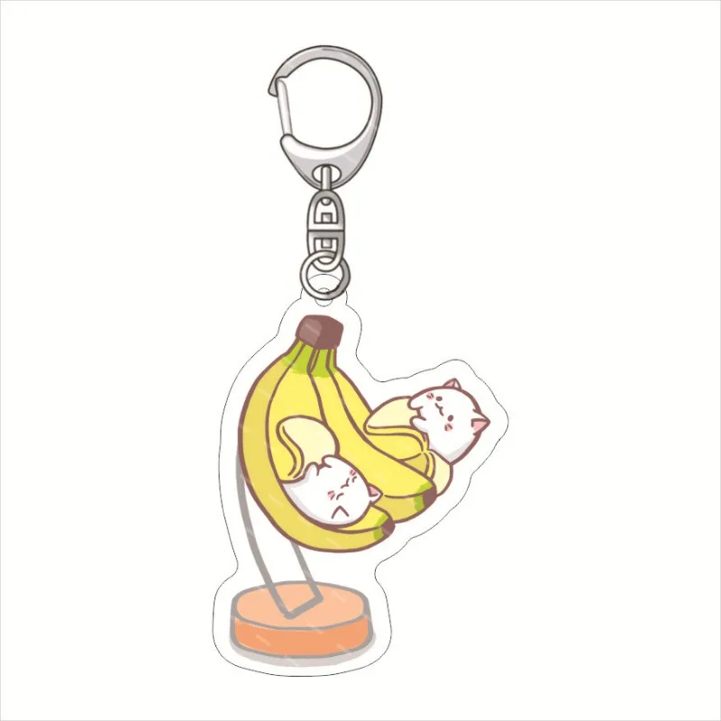 Аниме брелок Bananya для женщин и мужчин ключей