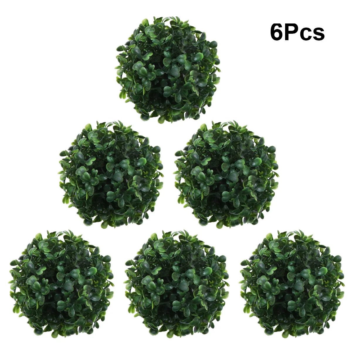 

6pcs Artificial Topiary 10cm Boxwood Flower Arrangement Ornament for Home Schools Factories Private Clubs Green Landscaping