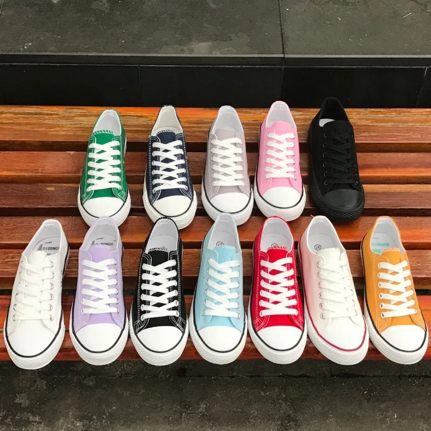 

2022 New Arrival Colorful Candy Pink Sneakers Vculcanize Canvas Footwear Women and Men Casual Travel Walking Flat Shoes