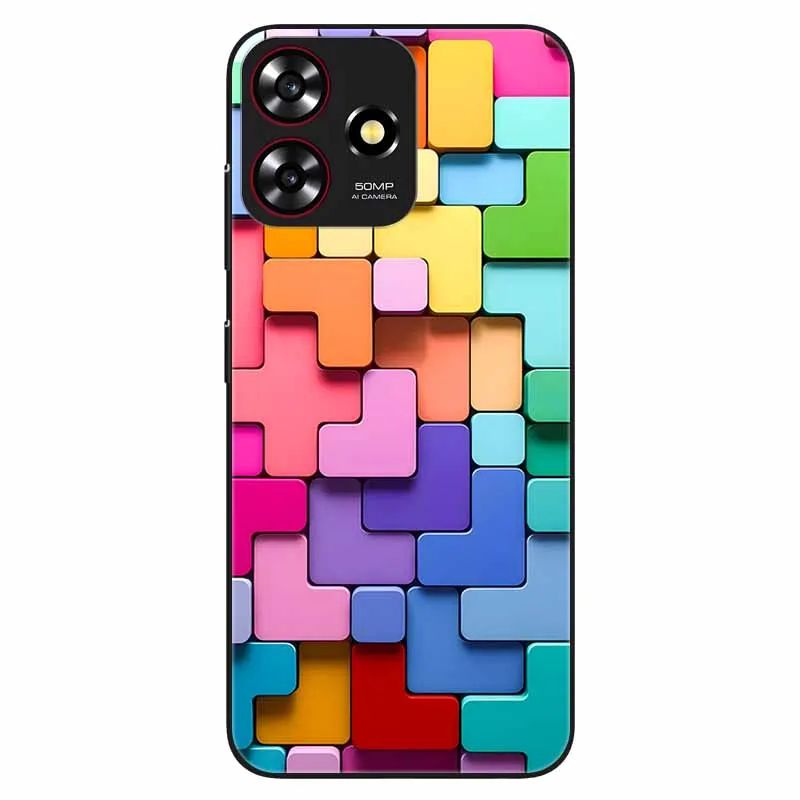 Чехол для смартфона ZTE Blade V50 мягкий силиконовый ударопрочный чехол-бампер