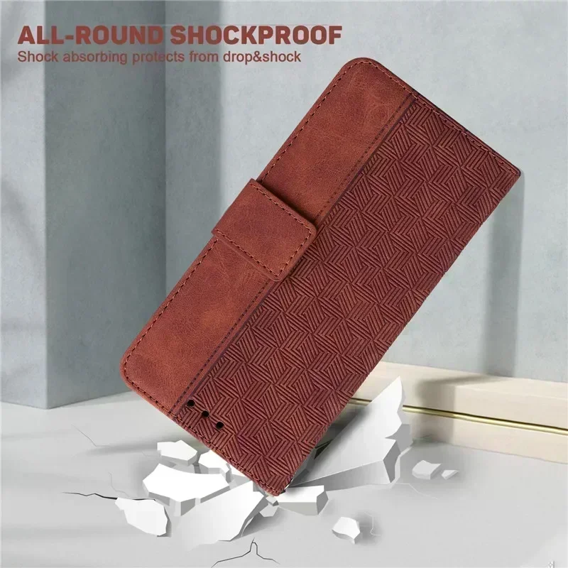 S25FE Case for Samsung Galaxy S25 FE Magnetic Case for Samsung Galaxy S25 FE Fundas Geometric Textile Wallet Book Phone Cover (art.: 3920d1aedcf20) - 3920d1aedcf20