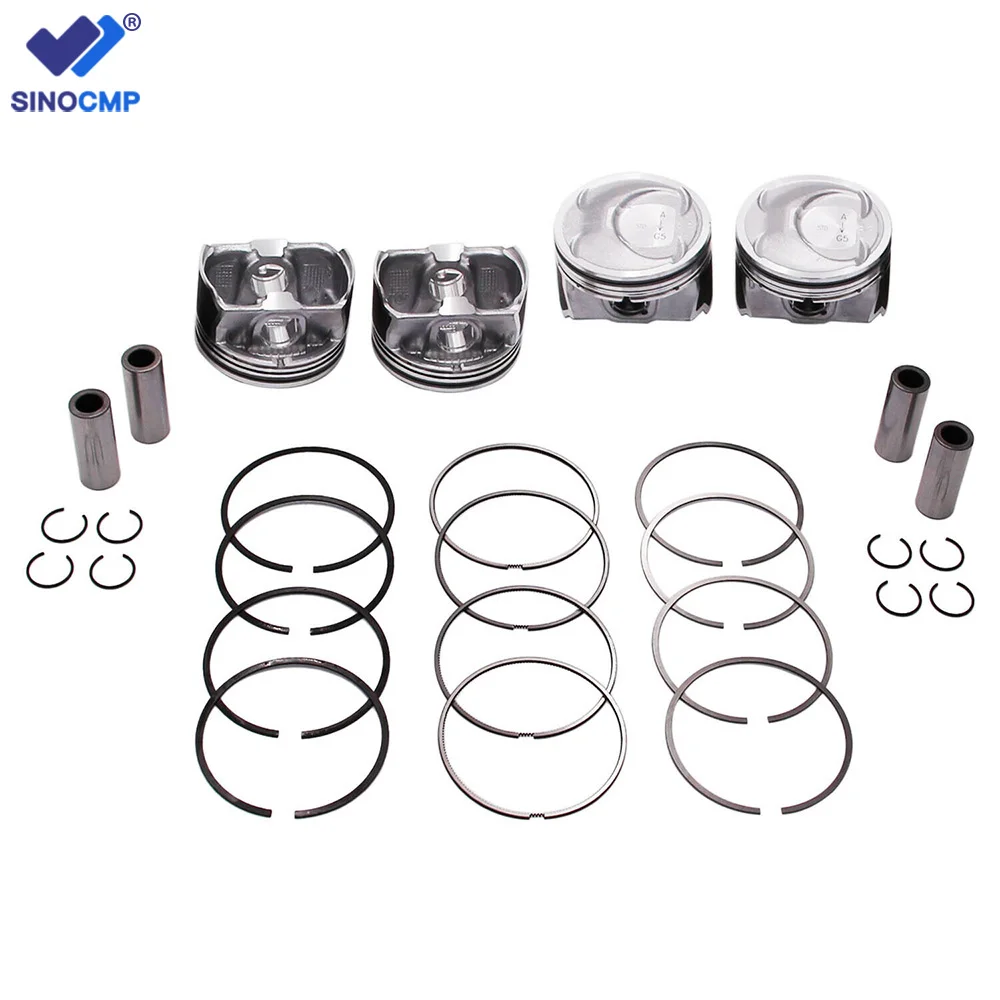 

G4KJ Engine Piston Pin Piston Rings kit 23040-2G500 23410-2G500 For 2011-13 Hyundai Sonata Kia Sorento Optima 2.4L Engine