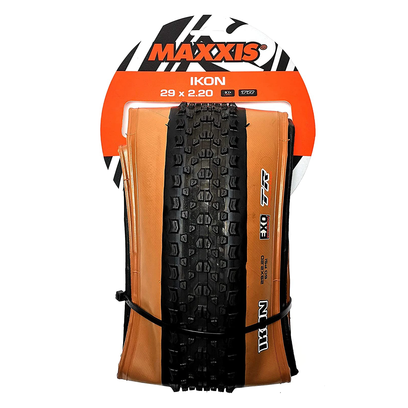 Maxxis Ikon 29x2 2 дюймов бескамерный (M319RU) складной 3C MaxxSpeed EXO TR Skinwall черный коричневый
