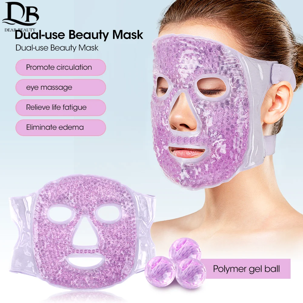 

Ice Gel Face Mask Anti Wrinkle Relieve Fatigue Skin Firming Spa Hot Cold Therapy Ice Pack Masks Massage Beauty Skin Care Tool