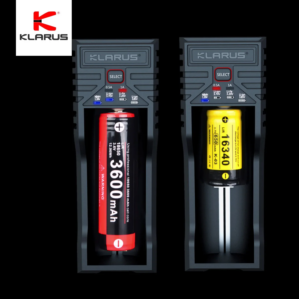 Klarus Original Flashlight USB Smart Charger K1, Capable of Charging Almost All Rechargeable Batteries