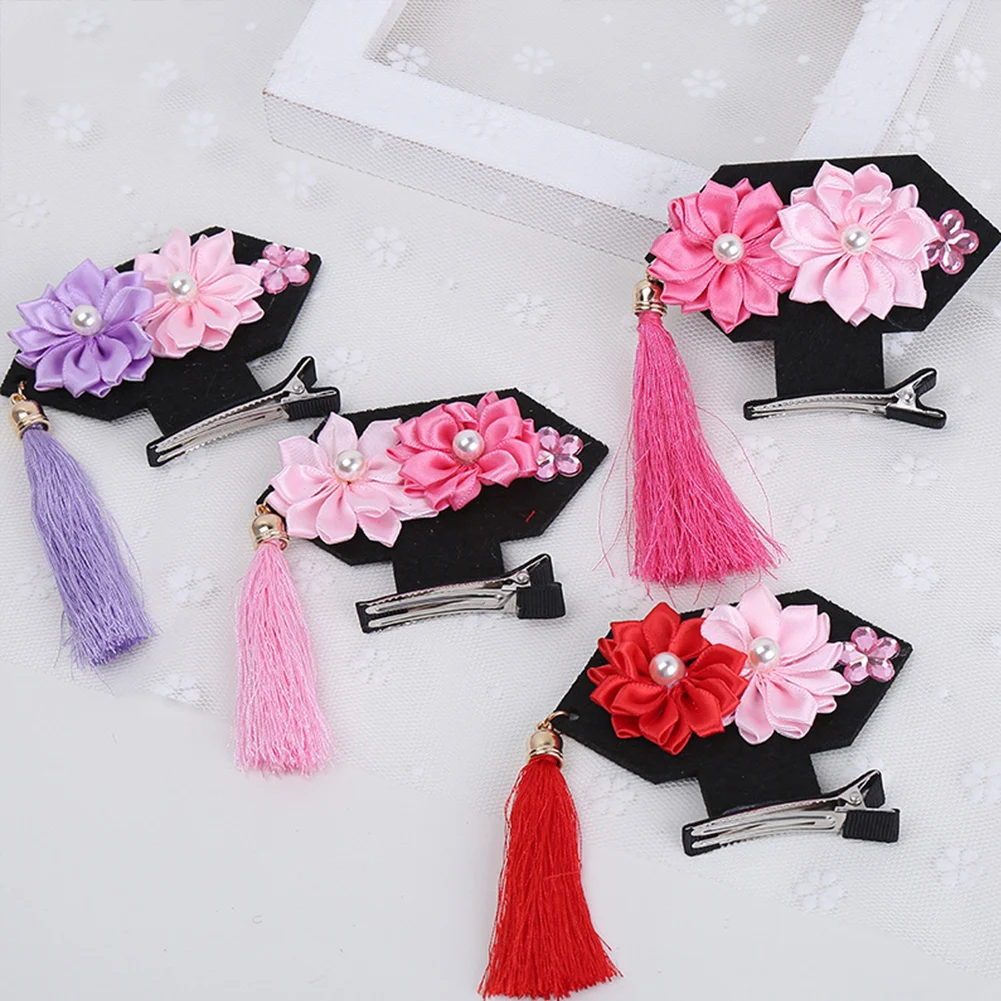 

Chinese Princess Gege Hairpins Ancient Royal Flower Pearl Tassel Hair Band Costume Cosplay Photography Headwear For Girls Women