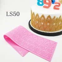 retro tradition lace mat silicone mold for chocolate epoxy resin coasters sugar craft baking cake lace decoration tool
