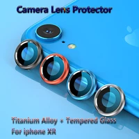 for iphone xr newest metal tempered glass screen protector camera lens case sticker full protective cover