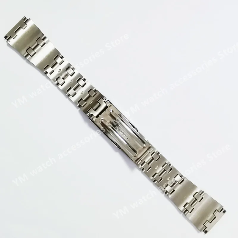 Straight End Solid Stainless Steel 19mm Watch Band Strap Bracelet Fit For SKX Replacement 80's Pogue 6139 KS Watch