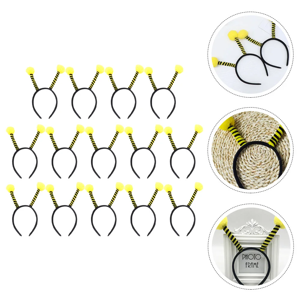 

Bee Antenna Headband Party Hair Accessories Birthday Cosplay Hoops Adorable Accessory