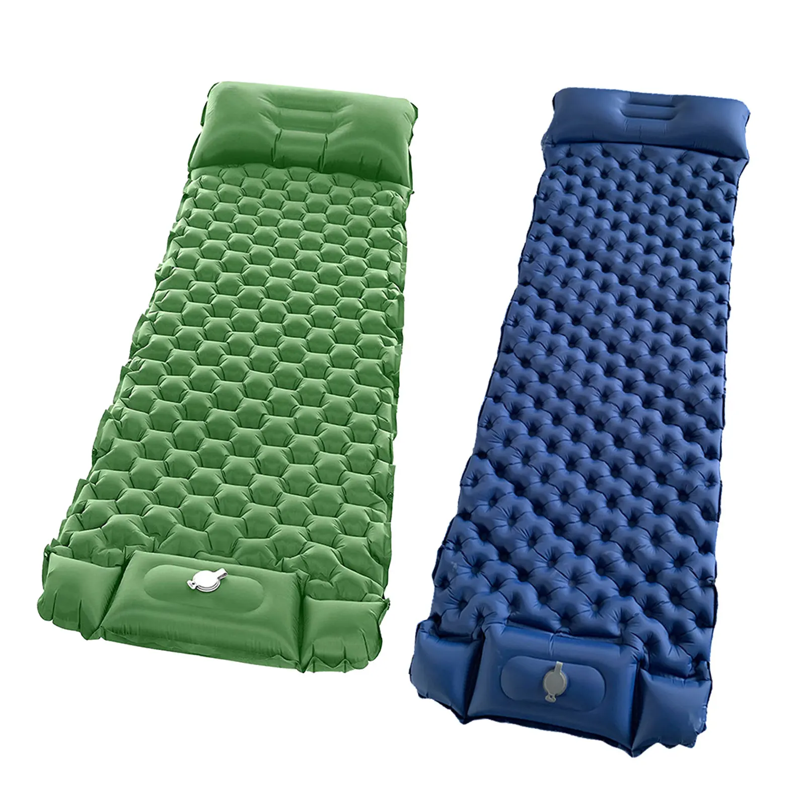 

Самонадувающийся туристический спальный коврик, легкий надувной матрас для кемпинга с насосом, конструкция с клапаном, поролоновые коврик...