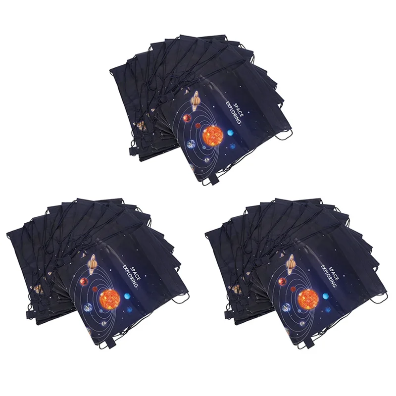

30Pcs Non-Woven Outer Space Planet Party Gifts Bags Baby Shower Candy Bags