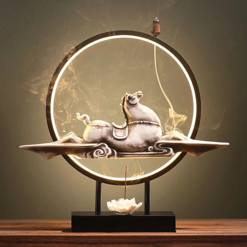 

Nordic Backflow Incense Burner Candle Holders Electric Incense Burner Creative Sticks Quemador De Incienso Home Decor XF5XP