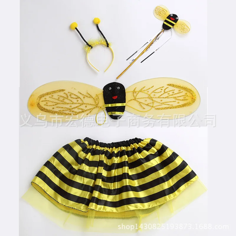 

Children's Performance Costumes Burt's Bees Props Princess Dance Skirt Receipts Burt's Bees Four-piece Set Cute.
