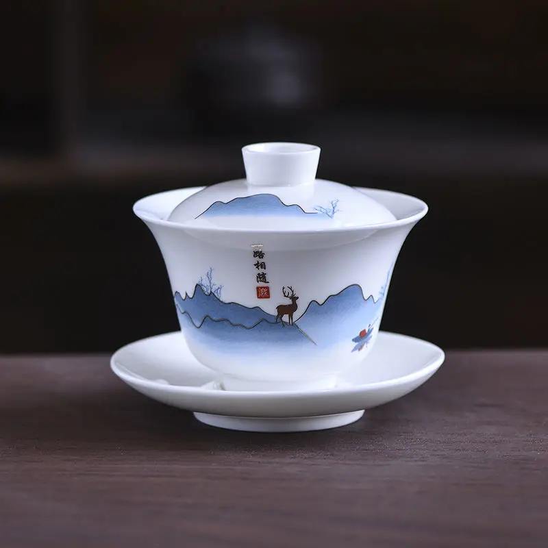 

Набор керамических тарелок для дома и офиса