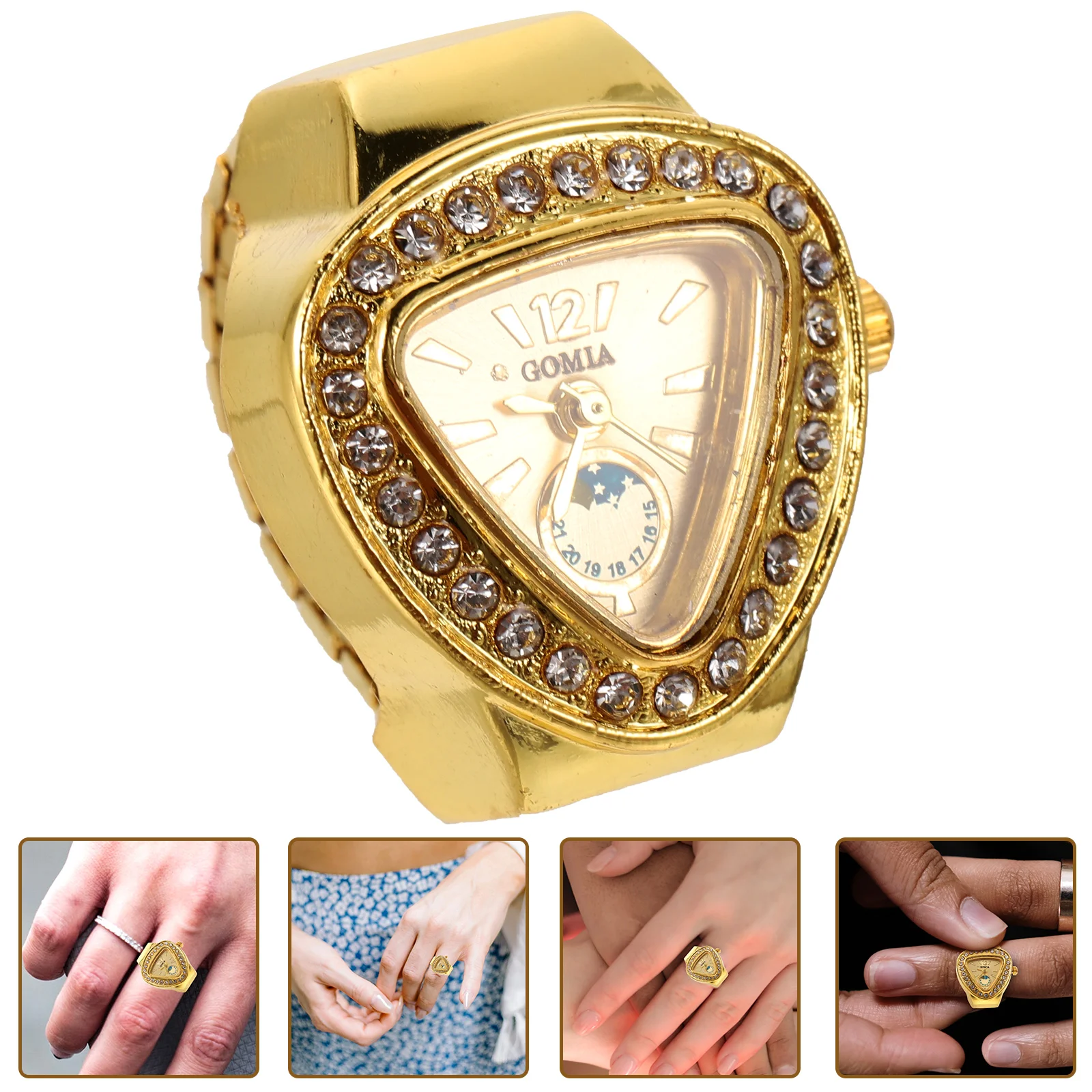 

Finger Watch Ring Design Boys Digital Decor Ring Men Heart Decorses For Men Packs Men Set Unisex Exquisite