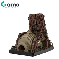 garno space wars moc 100406 yodaed hut building block model house architecture construction set for boys children toys gift
