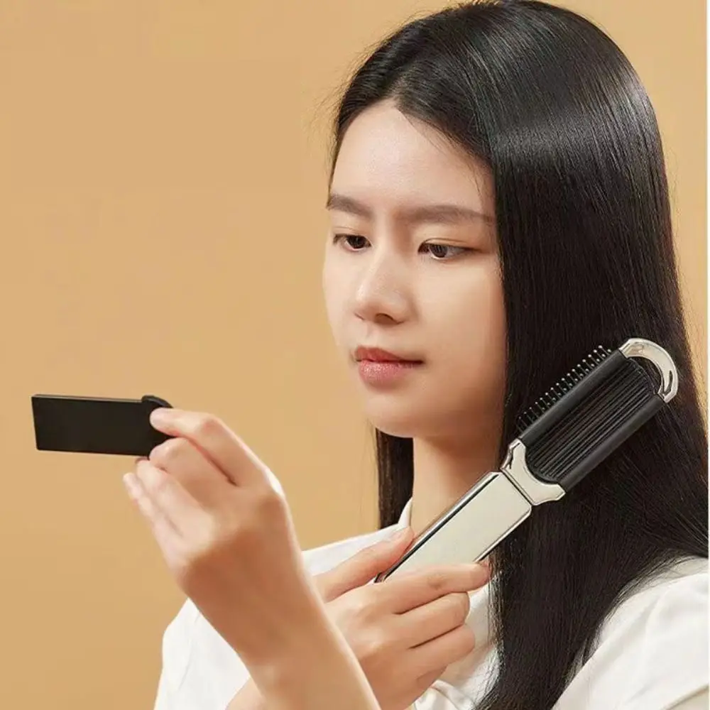 2 в 1 Складная Щетка для волос Массажная головка с зеркалом мини воздушная Подушка