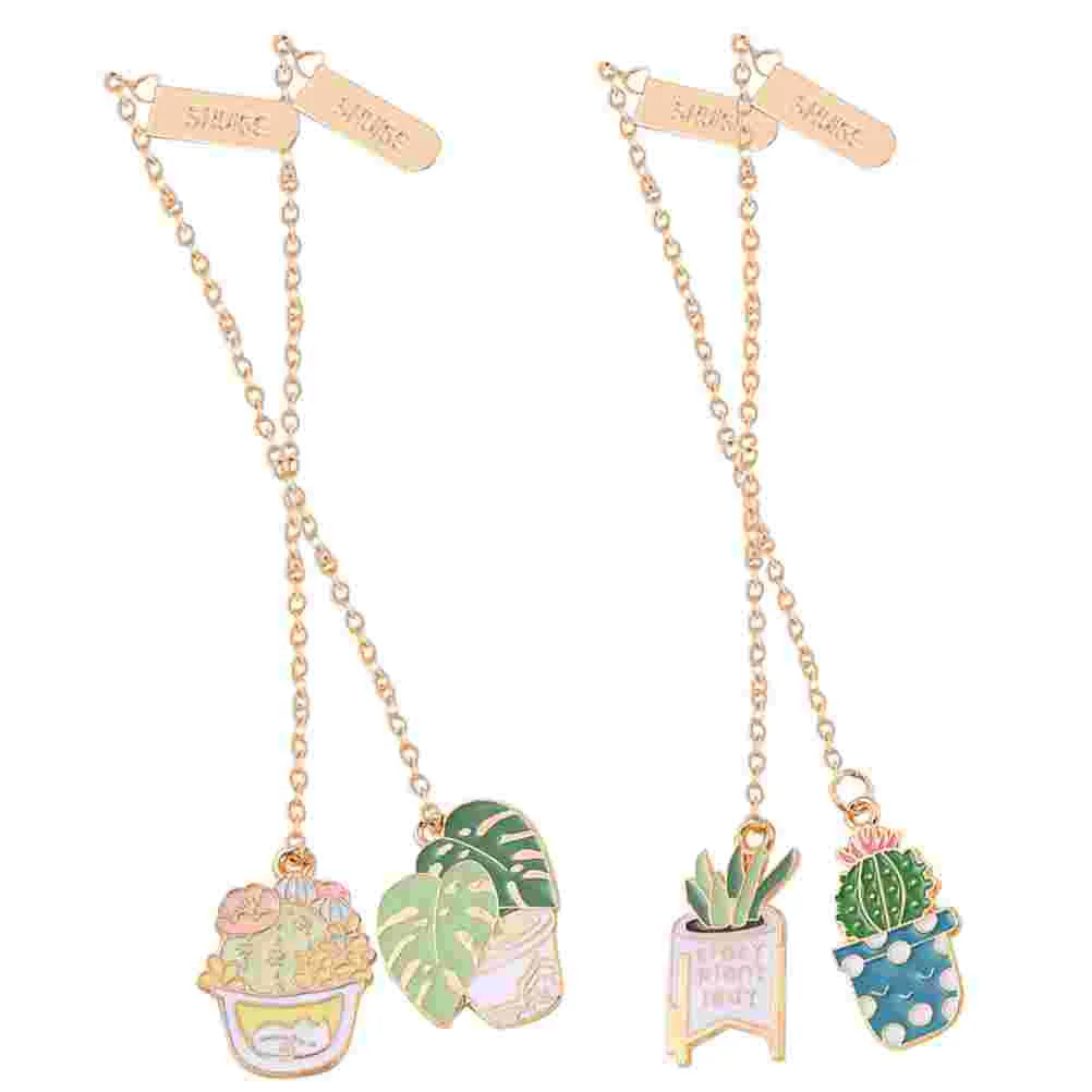 

4pcs Delicate Bookmarks Delicate Bookmarks Portable Page Markers Bookmark Presents for Students