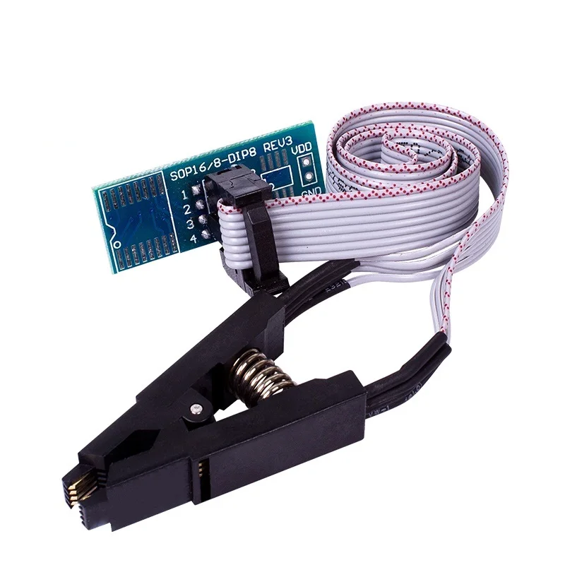 USB-программатор для EEPROM 93CXX / 25CXX/24CXX модуль с флэш-BIOS + зажим SOIC8 SOP8 проверки |