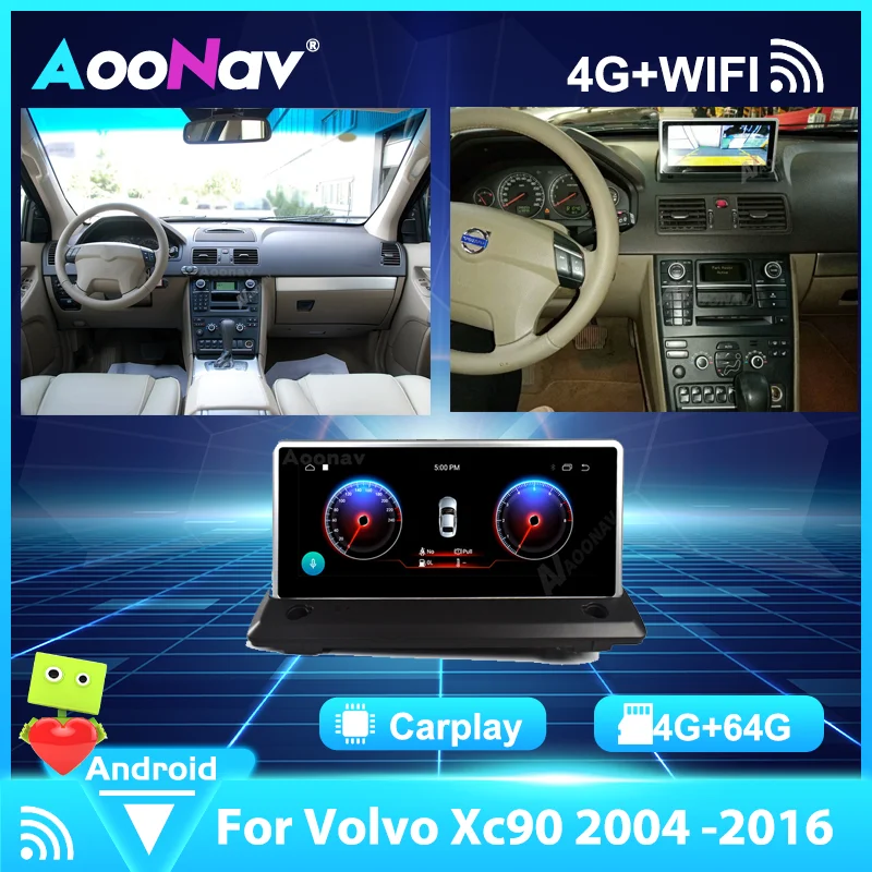 

Автомобильный радиоплеер Android PX6 2Din для Volvo Xc90 2004 2005 2006 2007-2016, автомобильное радио, мультимедийный стереоплеер, GPS-навигация