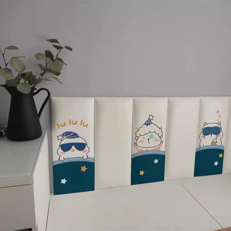 

Children's anti-collision soft bag headboard wall stickers tatami self-adhesive