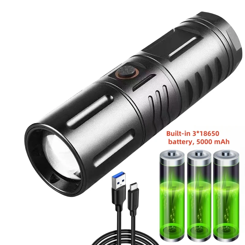 

T40 супер яркий перезаряжаемый фонарик