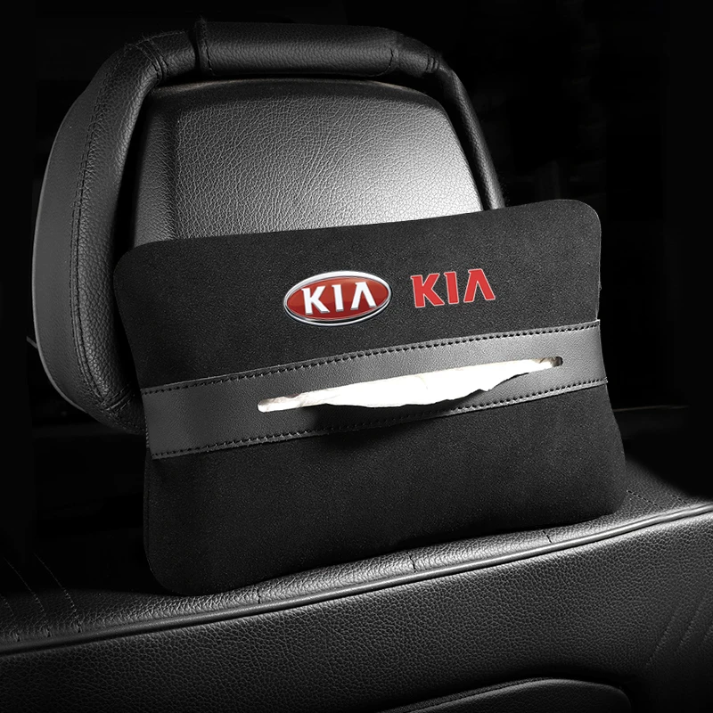 Автомобильная коробка для салфеток KIA подвесной держатель на спинку сиденья