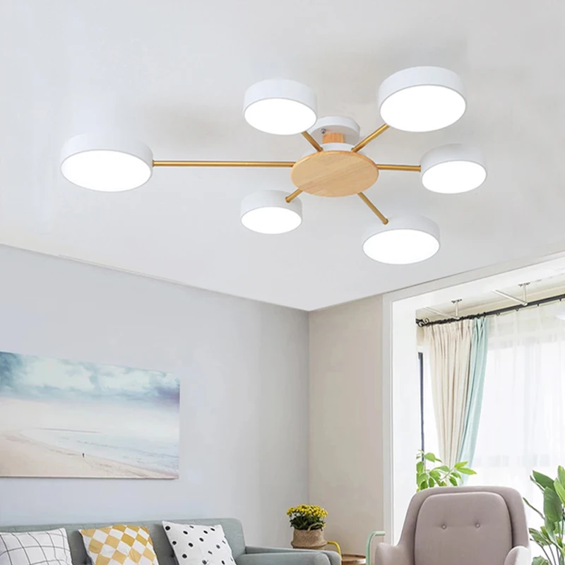 Светодиодный потолочная лампа люстра для столовой Потолочная гостиной спальни