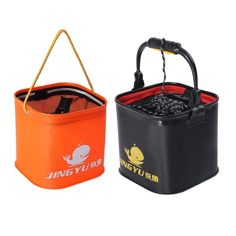 

Fishing Bucket Folding Collapsible Bucket Multi-function Fish Live Bait-Container Fishing Accessories for Fishing Hiking