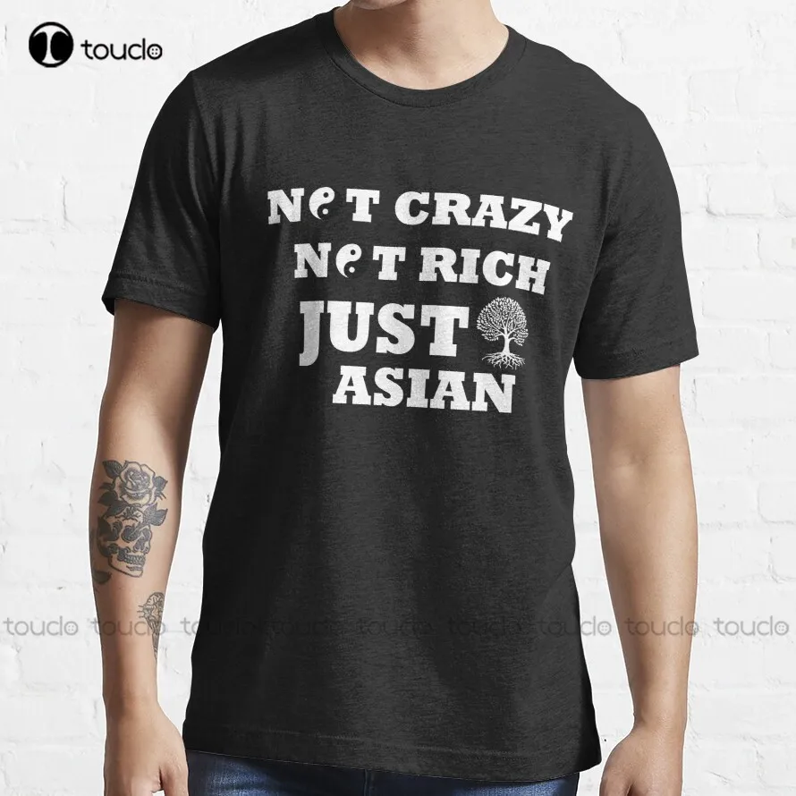 

Женская футболка с надписью «Not Crazy Not Rich Just Asia»