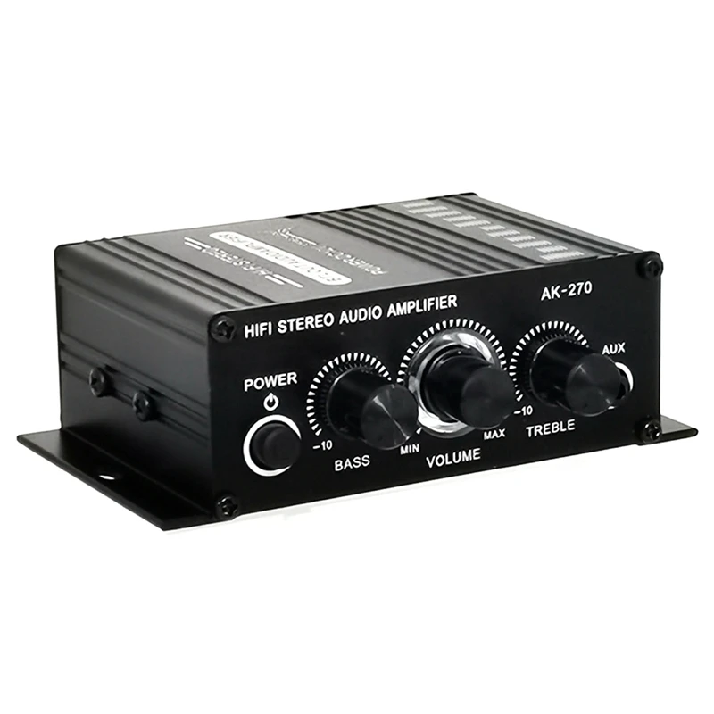 Мини Hi-Fi усилитель мощности AK-270 AK270 12 В аудиосигнала для домашнего кинотеатра