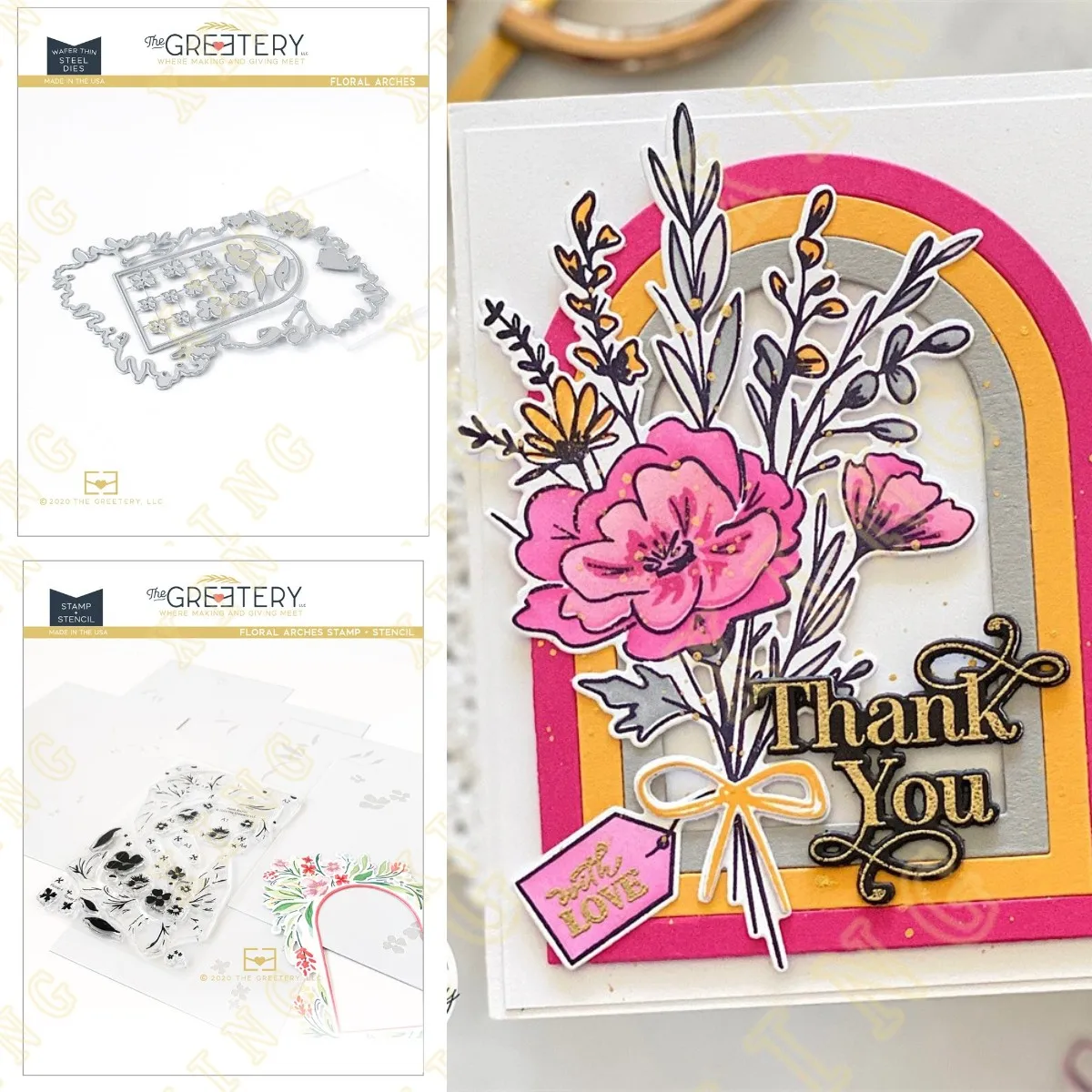

Floral Arches Stamps and Dies New Arrival 2022 Scrapbook Diary Decoration Stencil Embossing Template Diy Greeting Card Handmade