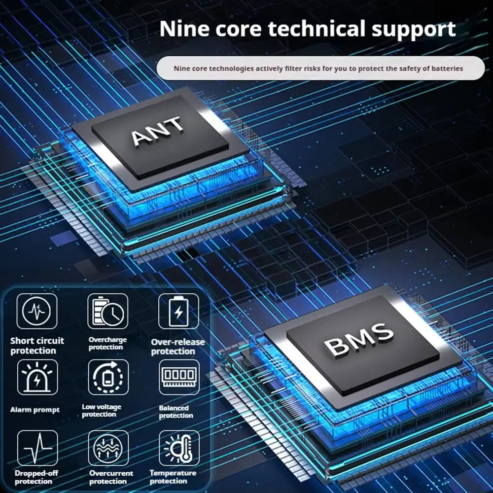 Фото ANT Smart WIFI BMS 10S-24S 50A-220A Smart Balance BMS 36V 48V 60V 72V 300A 550A LiFePO4/NCM/LTO с Bluetooth для солнечных/электронных скутеров №4