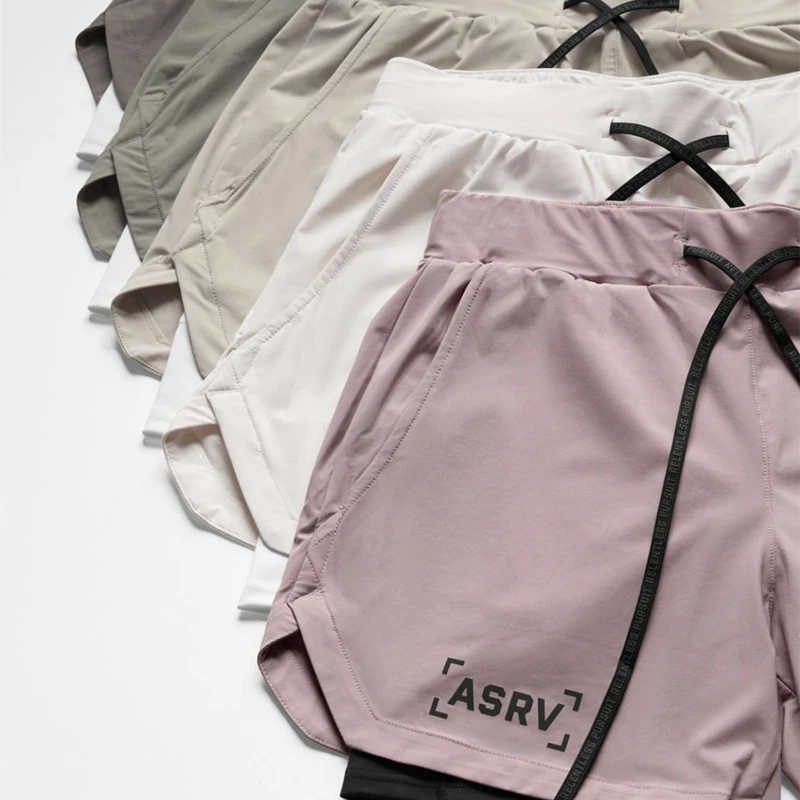 

Шорты мужские спортивные быстросохнущие, 5 цветов, 2 в 1