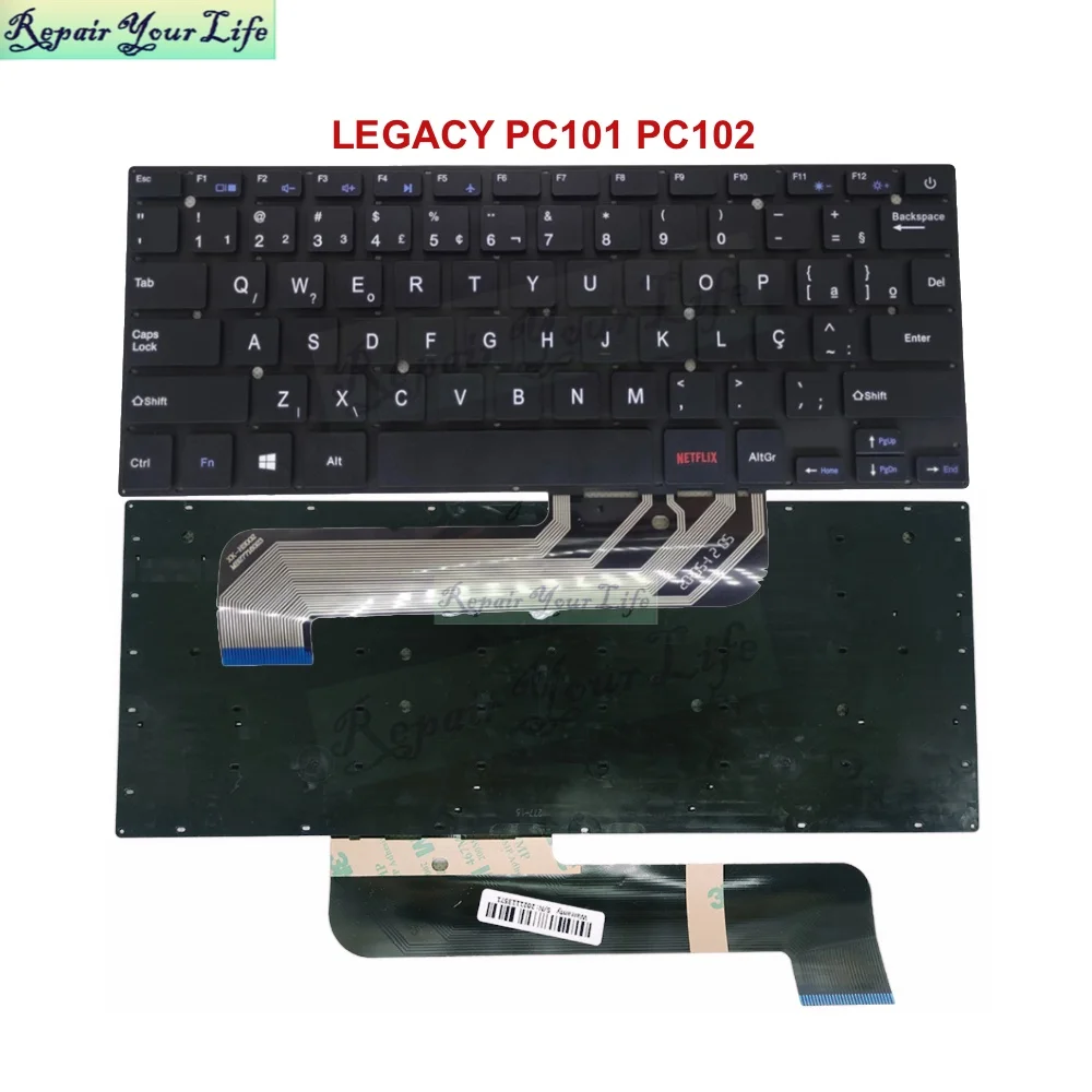 5Pcs/Lot BR-PT Brazil Keyboard For Multilaser Legacy PC101 PC102 PC131 PC310 Teclado Notebook Português MB27716023 MB2778018
