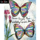 Набор для алмазной живописи, бабочки, цветы