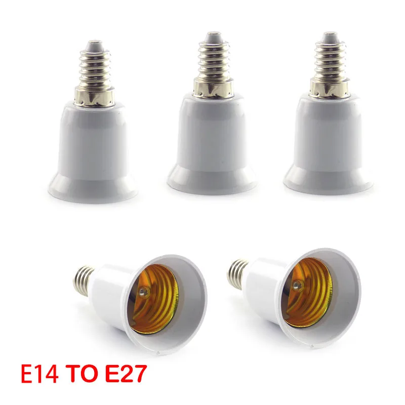 

E14 to E27 Lamp Holder Converter Fireproof Socket Base Converters 220V Light Bulb Adapter Conversion Lighting Accessories