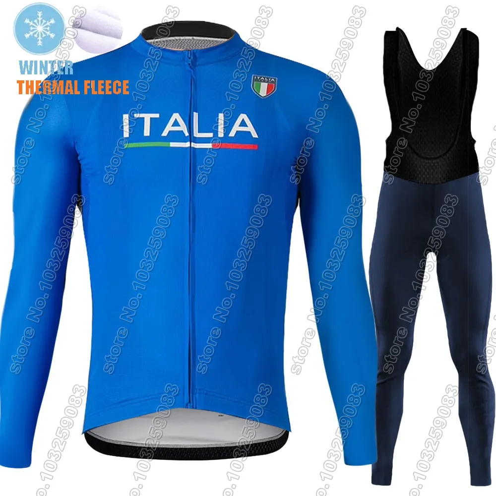 Комплект одежды для велоспорта с длинным рукавом и шортами голубая итальянская