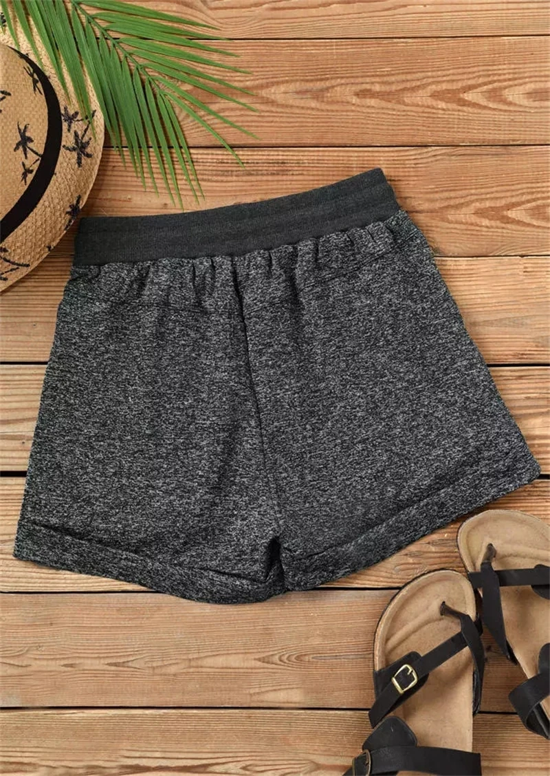 Gradient Dragonfly Pocket Drawstring Shorts Sports Shorts Women's Home Casual Fashion Yoga Shorts Hot Pants Shorts