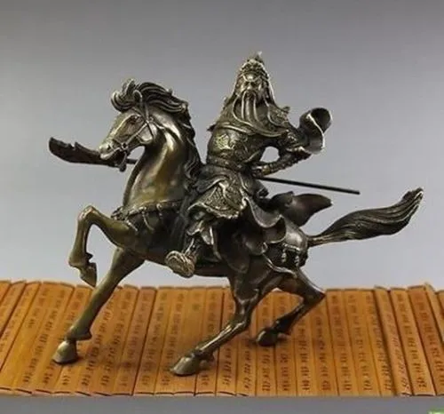 

China Collection Rare Fine Chinese Bronze Statue & Horse Handmade Brass Exquisite or Protect Pray