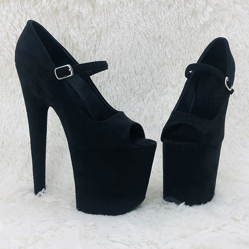 Leecabe 20cm/ 8inches suede upper lady fashion  platform high heel   sandals  pole dance shoes