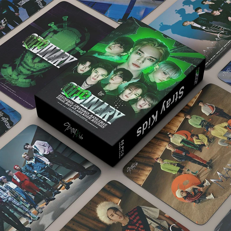 

55Pcs/set StrayKids ODDINARY Album Lomo Cards HD Photo Print Gift Card for Fans Collected
