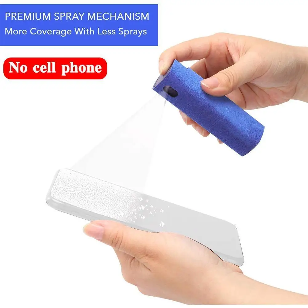 

3 In 1 Phone Screen Cleaner Spray Computer Screen Dust Removal Microfiber Cloth Set Cleaning Artifact Without Cleaning Liquid