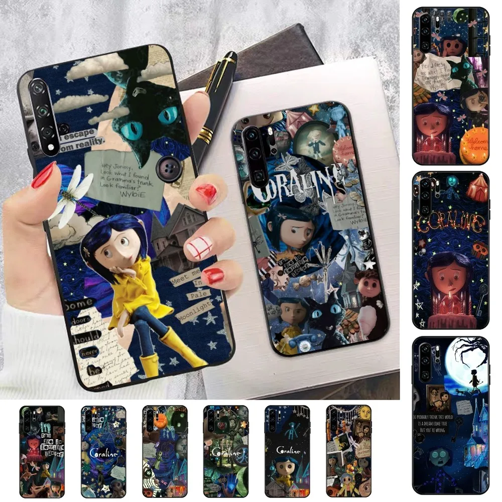 Anime C-coraline Phone Case For Huawei P 8 9 10 20 30 40 50 Pro Lite Psmart Honor 70 Mate 20lite
