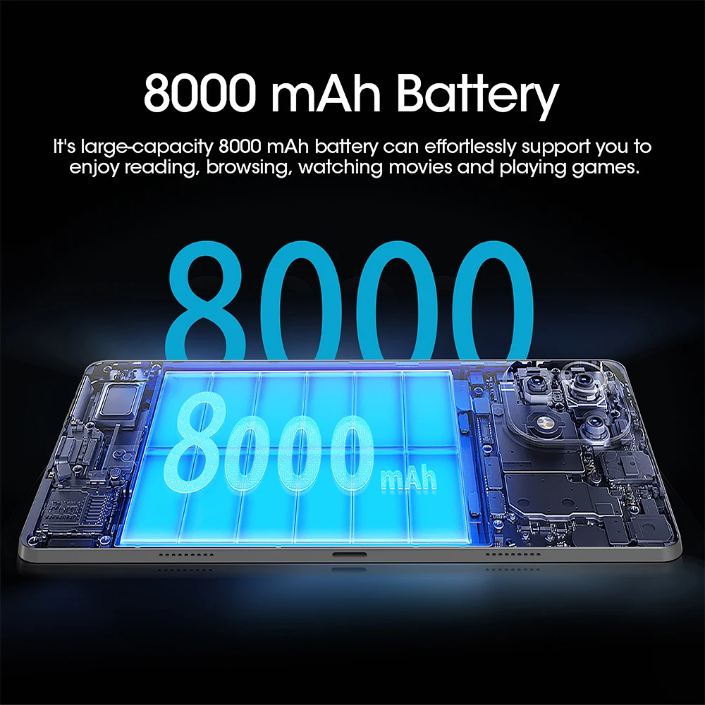 Фото Глобальная версия 2 в 1 Планшет P40 Pro 10,1 дюйма 8 ГБ + 128 ГБ Android 11 Dual Sim Высокое разрешение 1920 * 1200 Планшеты с Type-C №5