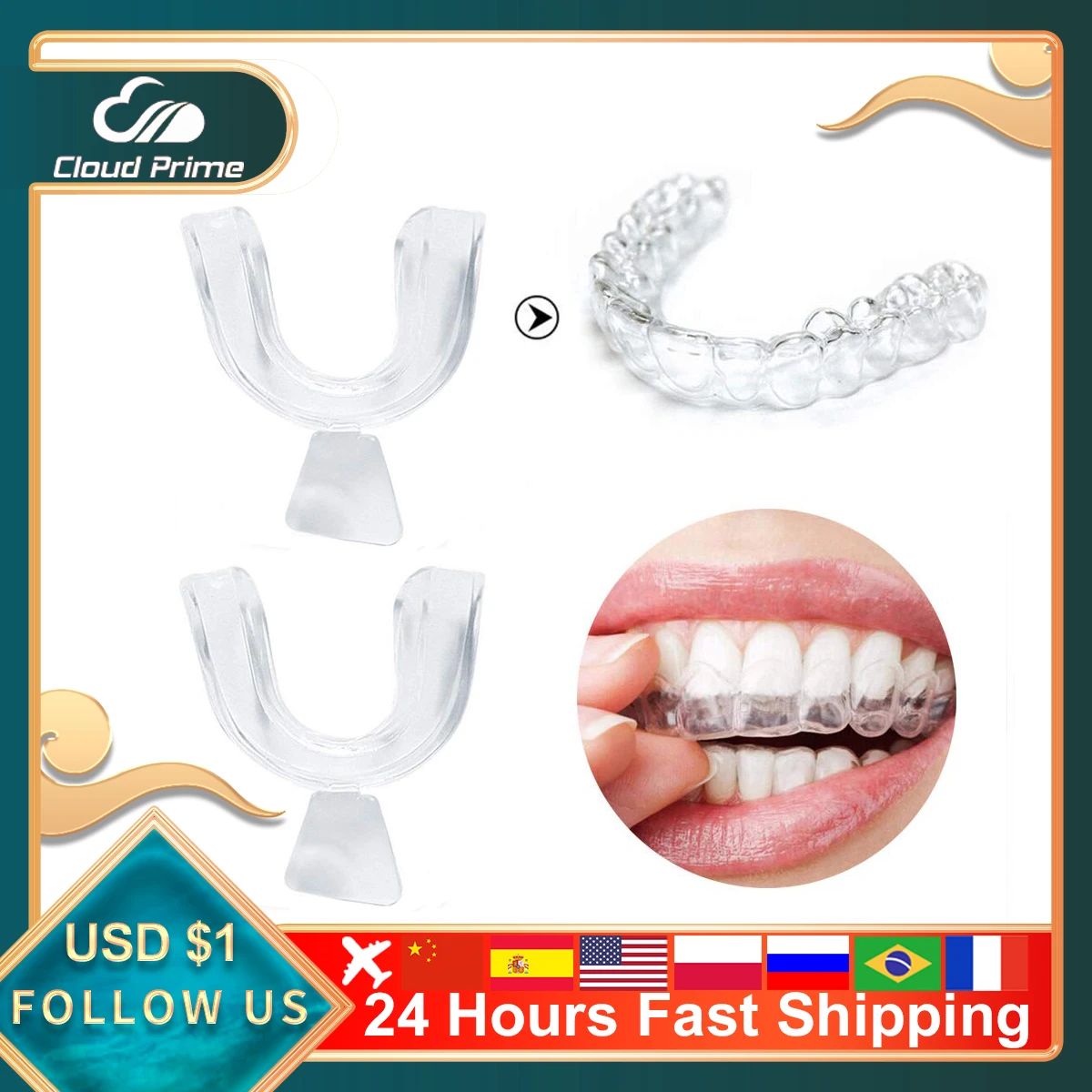 2/4 шт. поднос для защиты от храпа |