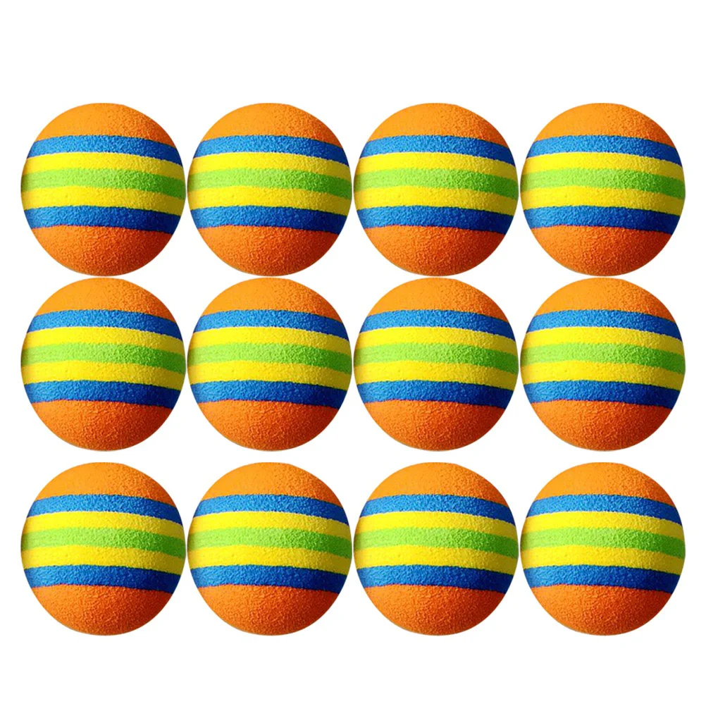 

12 Pcs Mens Golf Training Ball Foam Ball Colorful Balls Pet Playing Balls Man Funny Ball EVA Ball