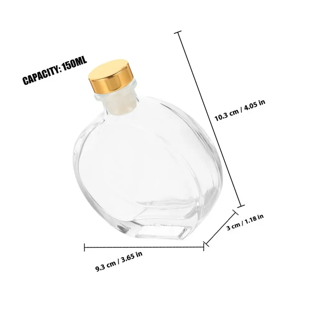 Фото Набор из 1-го стеклянного флакона для ароматерапии, большой емкости, многоразового использования, для эфирных масел и парфюмерии, для домашнего декора и ароматизации №4