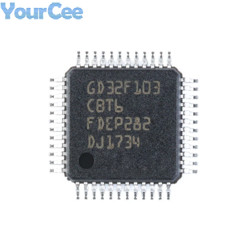 Оригинальный микроконтроллер GD32F103CBT6 LQFP48 32 бит микроконтроллера MCU IC |